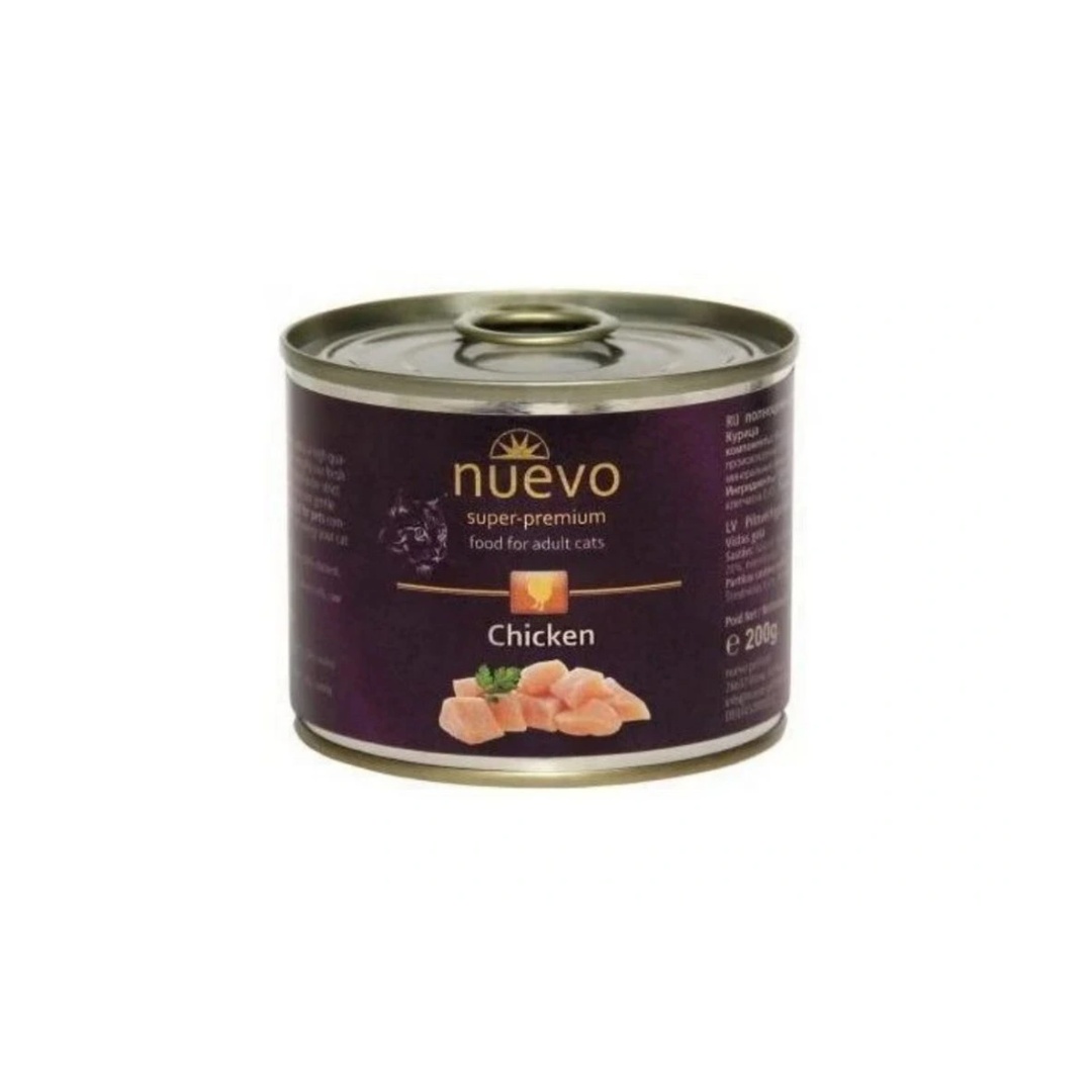 NUEVO cat Adult Chicken bal.  200 g konzerva